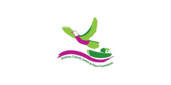 Logo of the Catholic Justice and Peace Commission, Archdiocese of Brisbane